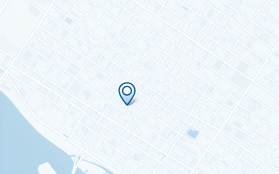 221 Bolivar Street on a map of Jefferson City