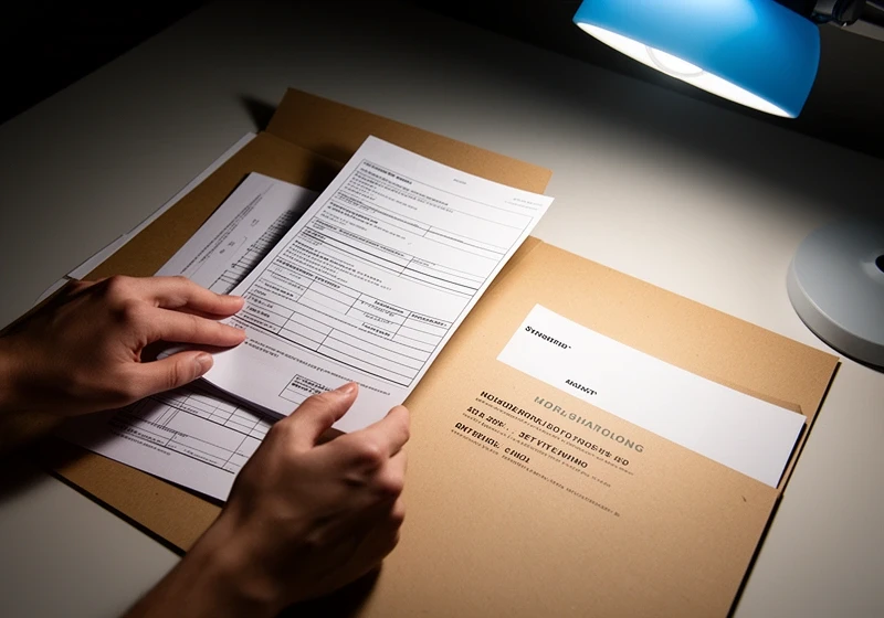 A filed return going into the folder